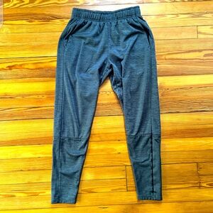 Tapered Leg Medium Gray Cheetah Joggers